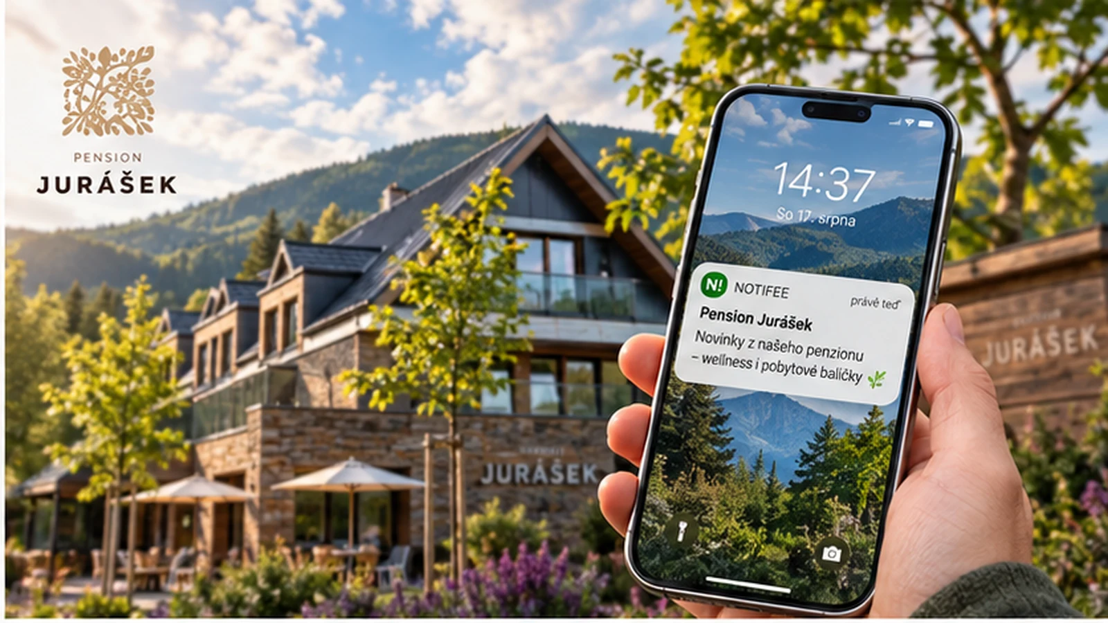 Pension Jurášek v Beskydech a telefon s pobytovou notifikací