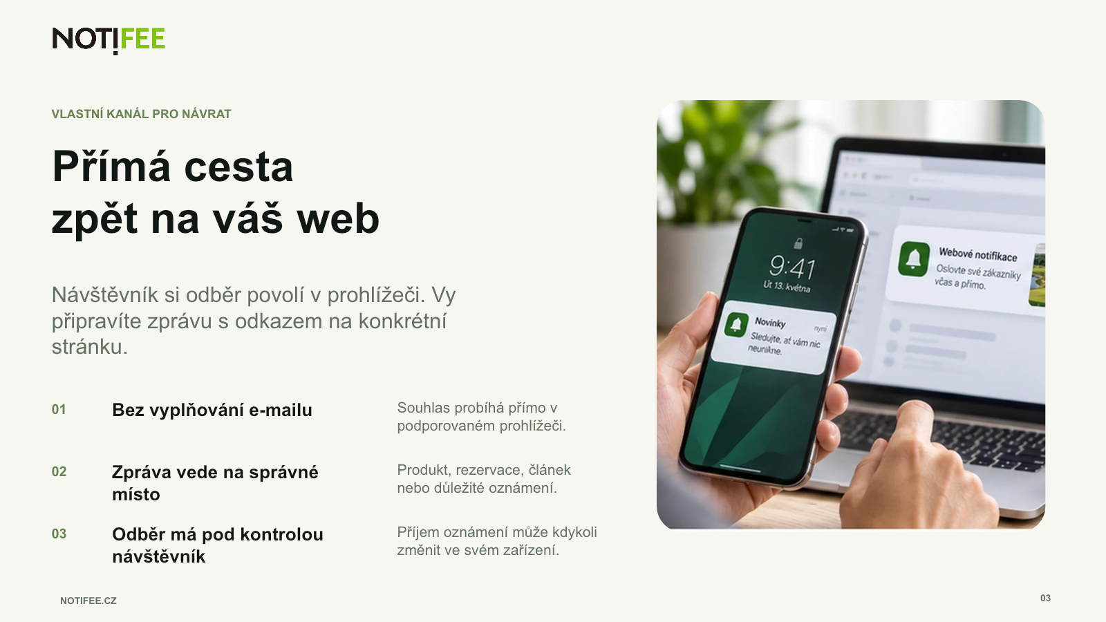 Brožura NOTIFEE, strana 3 z 11