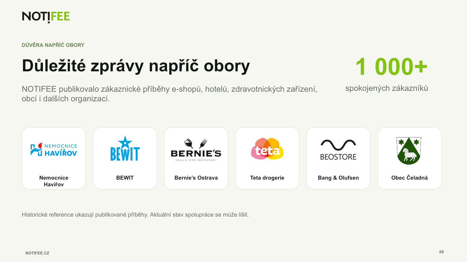 Brožura NOTIFEE, strana 9 z 11